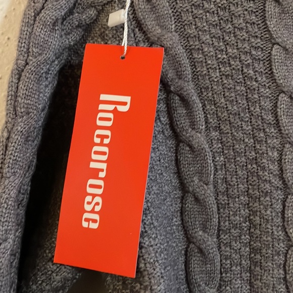 Rocorose Women's Turtleneck Sweater Long Sleeve Slim Fit Solid Pullovers New Tag - Picture 7 of 10